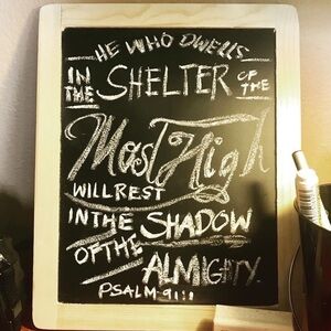 BLACK board and chalk